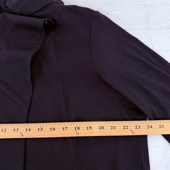 Eileen Fisher High Collar Jacket Size 2X Black Organic Cotton Classic Mature NWT - Picture 14 of 16